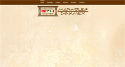 Desktop Screenshot of marmolesdinamex.com