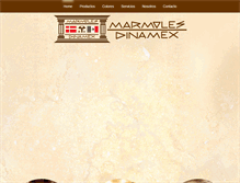 Tablet Screenshot of marmolesdinamex.com
